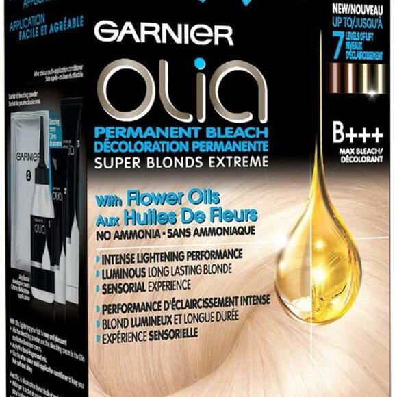 Garnier Olia Permanent Bleach Hair Color, B+++ Max Bleach, Up to 7 Levels Lift - Picture 3 of 7